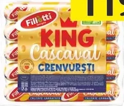 Crenvurști cu cașcaval „Filetti”, 6 buc.