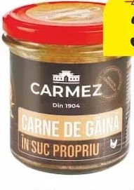 Carne de găină înăbușită „Carmez”, 280 kg (unitate tipărită în catalog)