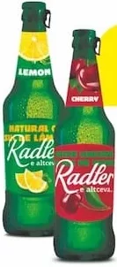 Băutură slab alcoolică „Radler” în sortiment (lămâie / cireșe), 0,45 L