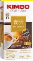 Cafea „Kimbo” Aroma Gold 100% Arabica, în sortiment, 250 g