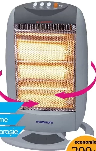 MAGNUM Încălzitor infraroșu LE-CX-120A; 1200 W; 2 programe; sursă infraroșie
