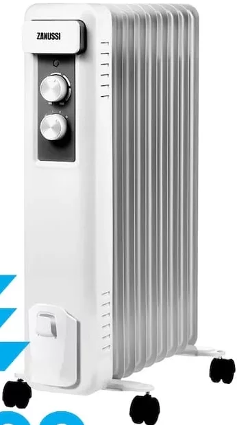 ZANUSSI Calorifer pe ulei ZOH/CS-09W; 20 m²; 2000 W; 3 programe