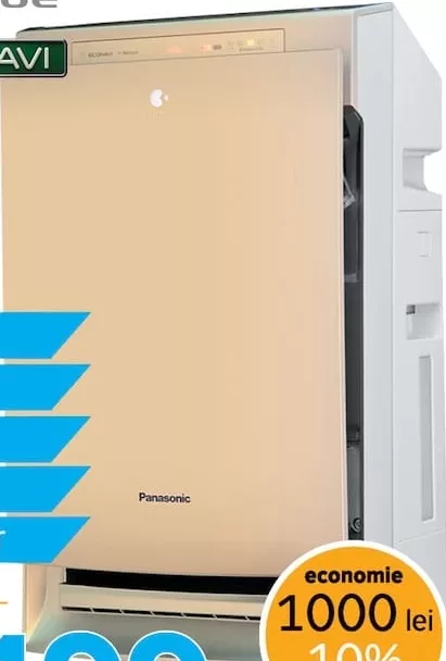 Panasonic F-VXR50R-N, umidificator / purificator, 40 m², ionizare, curățare, hidratare, Hepa-Filter, nanoe, ECONAVI