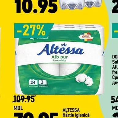 ALTESSA Hârtie igienică White 3str 24role