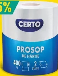 CERTO Prosop de hârtie 2 straturi, 100 m