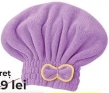 Prosop turban pentru uscarea părului; promoție 1–18 octombrie 2026; preț cu card TOP: 21 lei (−15% cu cardul de fidelitate sau în aplicația UDS, statut TOP)