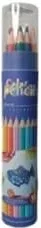 Set de creioane colorate Vneeds în penar rotund cu ascuțitoare, 12 bucăți; promoție 1–18 octombrie 2026; preț cu card TOP: 19 lei (−15% cu cardul de fidelitate sau în aplicația UDS, statut TOP)