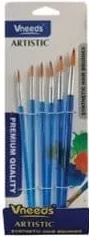 Set de pensule Vneeds ARTISTIC, 6 bucăți; promoție 1–18 octombrie 2026; preț cu card TOP: 16 lei (−15% cu cardul de fidelitate sau în aplicația UDS, statut TOP)