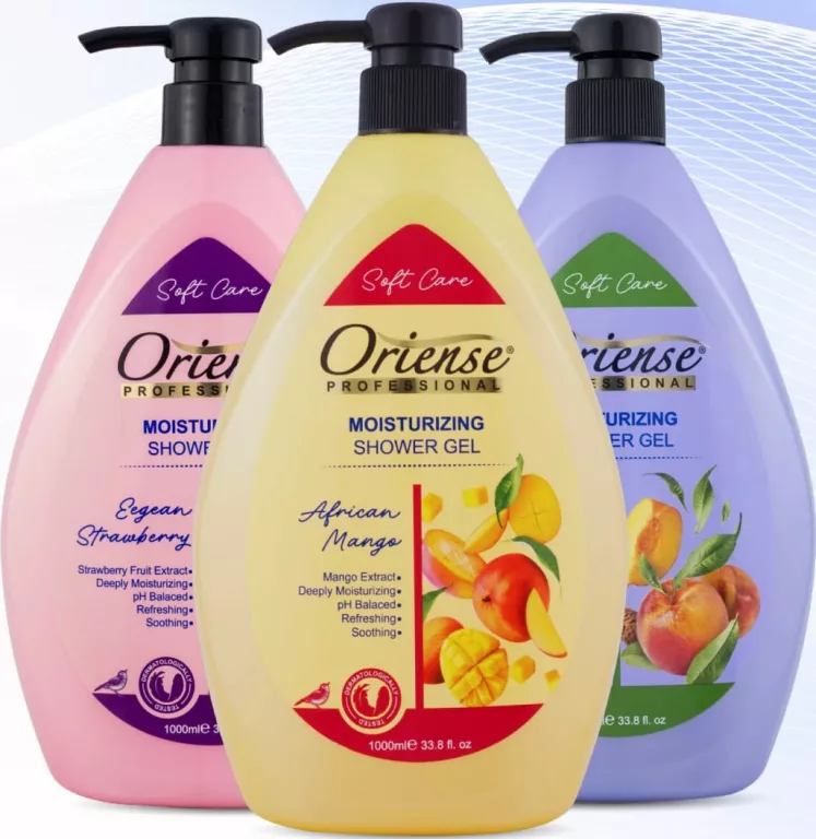 Gel de duș ORIENSE în sortiment, 1000 ml; preț exclusiv online; nu se cumulează cu alte promoții și reduceri