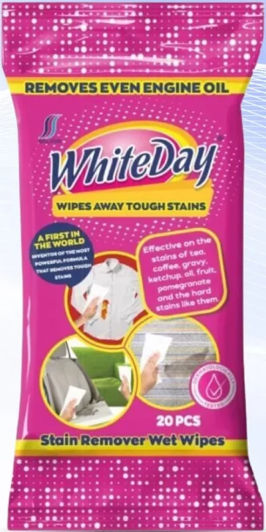 Șervețele pentru îndepărtarea petelor White Day, 20 buc; preț exclusiv online; nu se cumulează cu alte promoții și reduceri