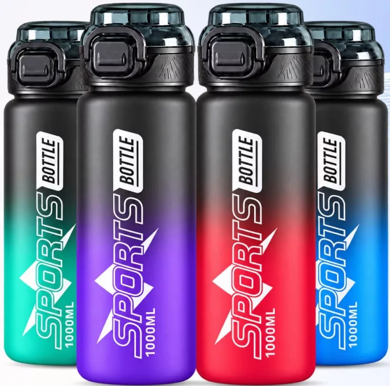 Sticlă pentru apă cu gura din silicon Sports, 1000 ml, culori asortate; preț exclusiv online; nu se cumulează cu alte promoții și reduceri