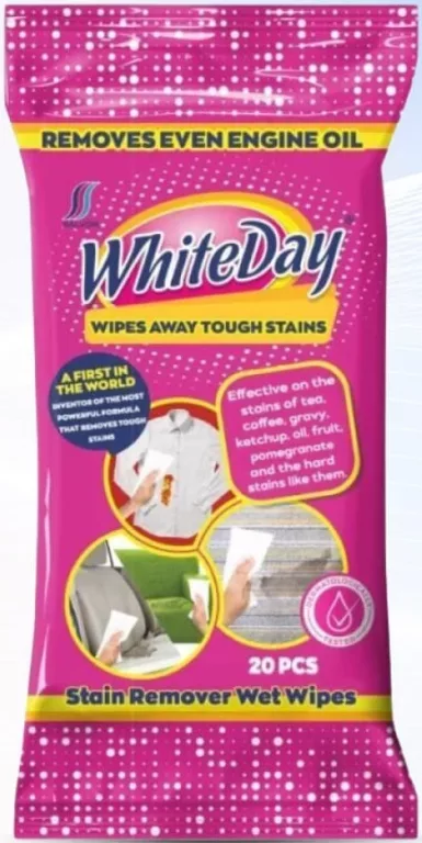 Șervețele pentru îndepărtarea petelor White Day, 20 buc; preț exclusiv online; nu se cumulează cu alte promoții și reduceri