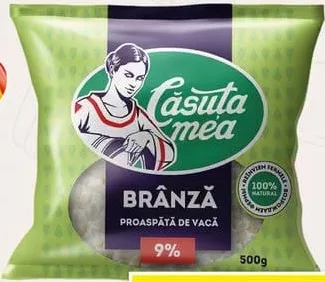 CĂSUȚA MEA Brânză 9%, 500 g