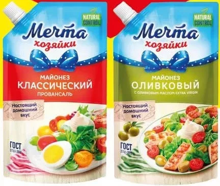 МЕЧТА ХОЗЯЙКИ Maioneză, sortiment divers (clasică/cu ulei de măsline), 350 ml