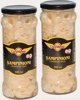 LUX MENU Ciuperci Champignon tăiate, conservate/marinate, 530 g