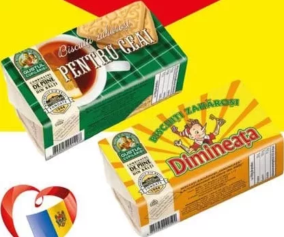 ВКУС ДЕТСТВА / GUSTUL COPILĂRIEI Biscuiți zaharoși, sortiment divers: Pentru ceai/Dimineața, 170 g
