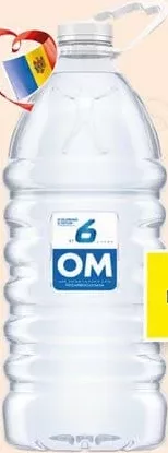 OM Apă potabilă purificată fără gaz, 6 L