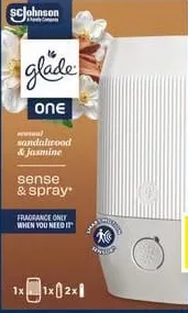 GLADE ONE Odorizant automatic: aparat + 1 rezervă + 2 baterii, sortiment divers