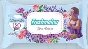 FRESHMAKER Șervețele umede Lavander, 120 buc