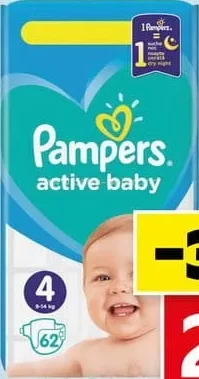 PAMPERS JUMBO Scutece pentru copii, diverse mărimi, 1 buc