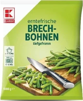 K-CLASSIC Fasole verde congelată, 1000 g