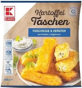 K-CLASSIC Crochete de cartofi cu cremă de brânză și ierburi, congelate, 600 g
