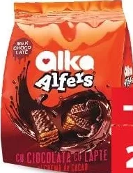 ALKA ALFERS Napolitane glazurate, cremă cacao / cocos, 180 g