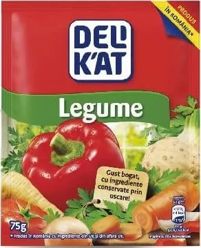 DELIKAT Bază mâncare, 10 legume, 75 g