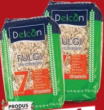DELCON Fulgi 7 cereale, 500 g (promoție 1+1; preț pentru 1 bucată)