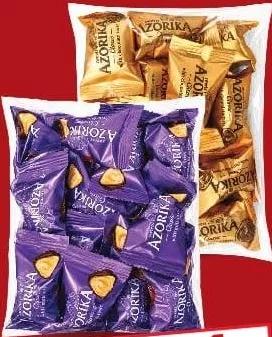 AVK AZORIKA Mini napolitane, cremă lapte / ciocolată, 130 g (promoție 1+1; preț pentru 1 bucată)