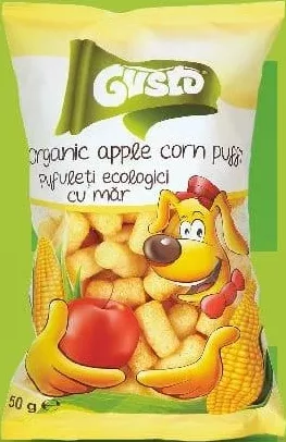 GUSTO Pufuleți bio, măr, 50 g