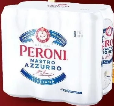 PERONI NASTRO AZZURRO Bere blondă, 5,1% alcool, 6 x 0,5 l
