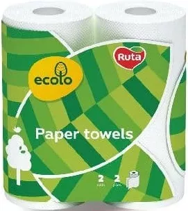 RUTA ECOLO Prosop de hârtie, 2 straturi, 2 role