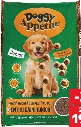 DOGGY APPETITE Hrană uscată pentru câini Junior, 7 kg
