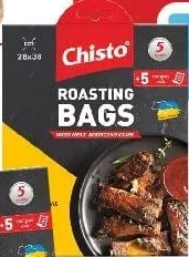 CHISTO Pungi pentru copt și congelator, 5 buc; 1+1, cumperi 2, plătești 1; preț pentru 1 bucată; cupon Kaufland Card XTRA