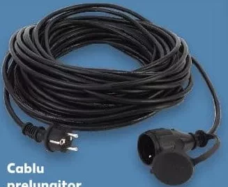 Cablu prelungitor, 10 m, Schuko, IP44, 16 A, 3680 W, 1 buc