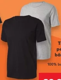 CRIVIT Tricou pentru bărbați, S–XL, 100% bumbac, 1 buc