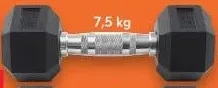 CRIVIT Ganteră hexagonală, 7,5 kg, 1 buc