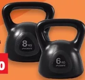 CRIVIT Ganteră tip bilă, diverse greutăți (ilustrate: 6 kg / 8 kg), 1 buc, preț de la