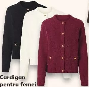 ESMARA Cardigan pentru femei, S–L, 73% poliester, 27% poliacril, 1 buc
