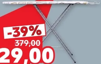 CASA SI Masă de călcat cu blat din lemn, cca. 110×30 cm, cadru: oțel cu pulbere, husă: bumbac, înălțime reglabilă, 1 buc