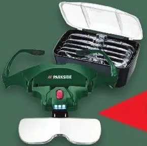 PARKSIDE Ochelari cu lupă și LED, 22,5×14,3×6,7 cm, 1 buc