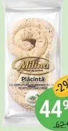 Plăcintă cong. cu brânză/vișine MILINA 4*180g