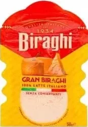 Cascaval Parmezan Grattugiato Gran razuit Biraghi 50g