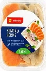 Asorti de macrou/somon în ulei Slavena Lux 250 g