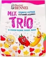Mic dejun Dr. Benner Mix Trio, zmeură, banană, vanilie, 400 g