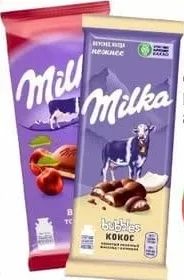 Ciocolată Milka, alune / Bubbles cocos, 80 / 90 g