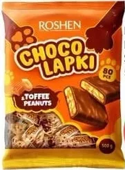 Bomboane Roshen Shokolapki Toffee Peanuts 500 g