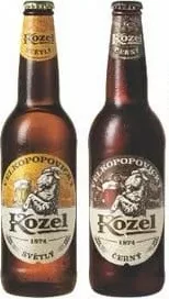 Bere V. Kozel Pale / Černý, blondă / brună, sticlă 500 ml