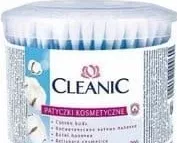 Bețișoare igienice Cleanic, cutie rotundă, 200 buc.